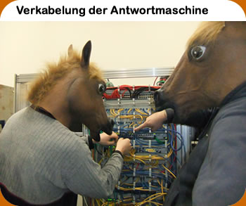 Die Verkabelung der Antwortmaschine